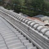 豊田市で瓦屋根の耐震化・軽量化を狙った棟部の改修工事