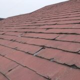 経年劣化で屋根がパリパリと剥離しても再塗装不可のパミールをTルーフで重ね葺き